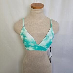 Ripcurl Bikini Swim Top Women's XS Aqua Tie Dye NWT